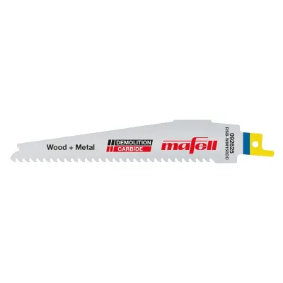 List do chvostovej píly RSB-WM150 DC Drevo + kov Demolition Carbide
