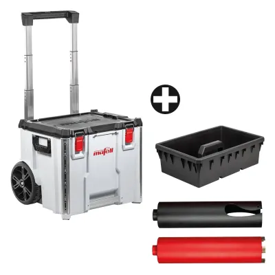 Transportný kufor L-BOXX Contractor C476-TB + súprava vŕtacích koruniek